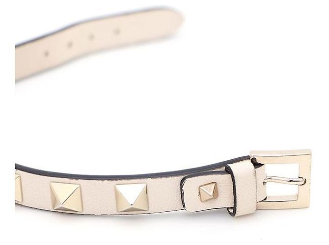 Valentino Pulseira de couro Rockstud - vista 4