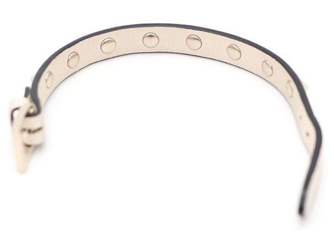 Valentino Pulseira de couro Rockstud - vista 6