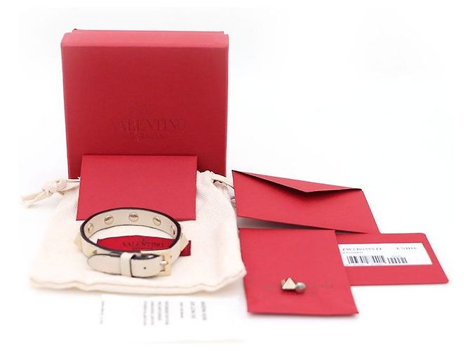 Valentino Pulseira de couro Rockstud - vista 7