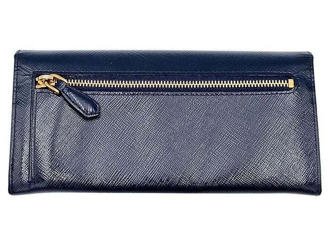 Prada Cartera larga Saffiano con cinta patentada - vista 2