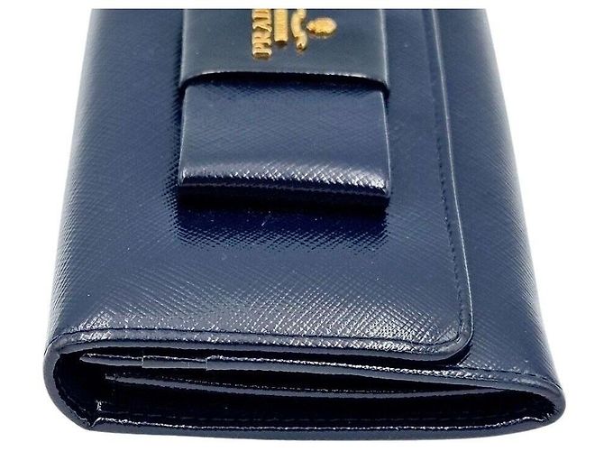 Prada Cartera larga Saffiano con cinta patentada - vista 3