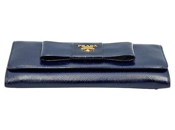 Prada Cartera larga Saffiano con cinta patentada - vista 5