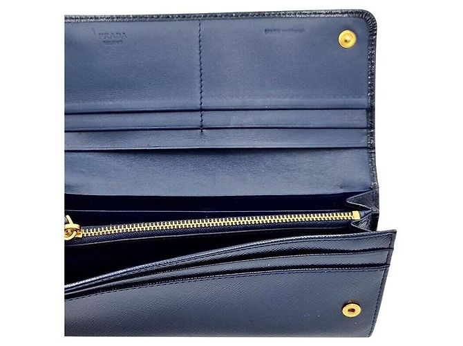 Prada Cartera larga Saffiano con cinta patentada - vista 6