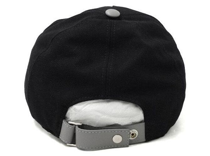 Dior Boné de beisebol unisex de algodão preto com logótipo assinatura - vista 6