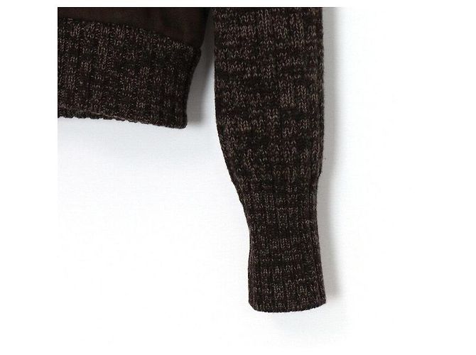Fendi Giacca con cappuccio e zip in scamosciato e pelliccia di agnello Junior - vista 3