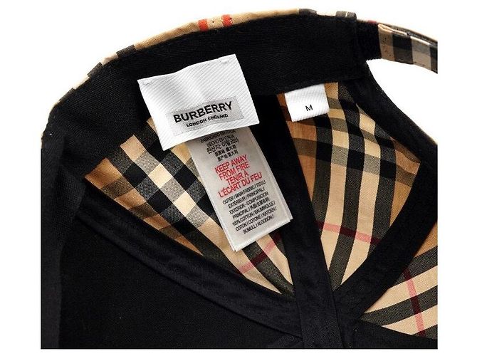 Burberry Cappellino da baseball in cotone con strisce e icona vintage check per junior Arancione - vista 6
