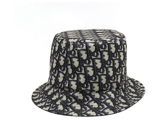 Oblique Dior Unisex Bucket Hat Blau - Ansicht 2