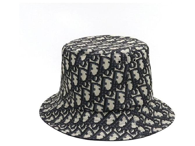 Oblique Dior Unisex Bucket Hat Blau - Ansicht 3