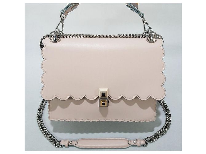 Fendi Borsa tote a tracolla Kan con catena a conchiglia Rosa - vista 2