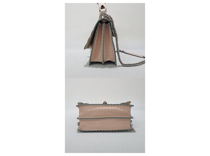 Fendi Borsa tote a tracolla Kan con catena a conchiglia Rosa - vista 4