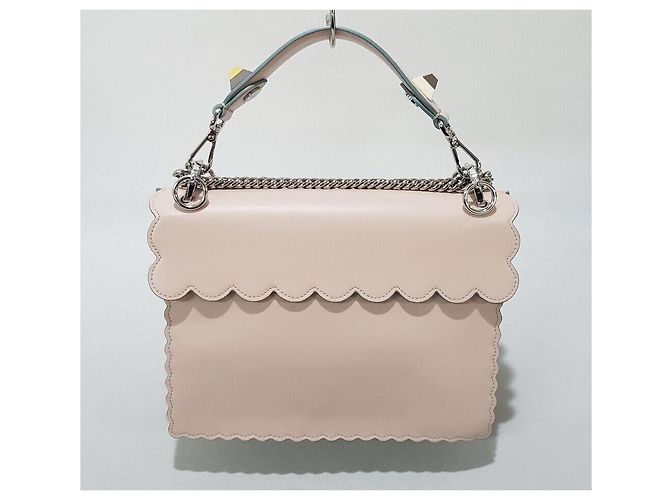 Fendi Borsa tote a tracolla Kan con catena a conchiglia Rosa - vista 5