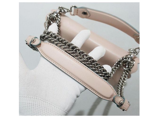 Fendi Borsa tote a tracolla Kan con catena a conchiglia Rosa - vista 7