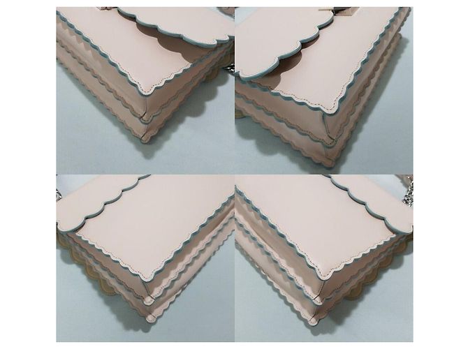 Fendi Borsa tote a tracolla Kan con catena a conchiglia Rosa - vista 8
