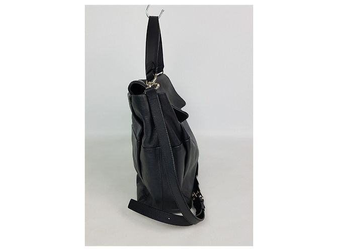 Lanvin Borsa tote a spalla in pelle nera Nero - vista 3