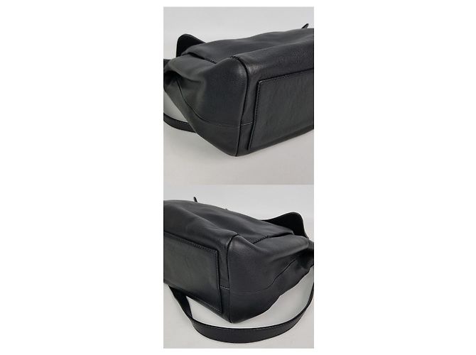 Lanvin Borsa tote a spalla in pelle nera Nero - vista 7