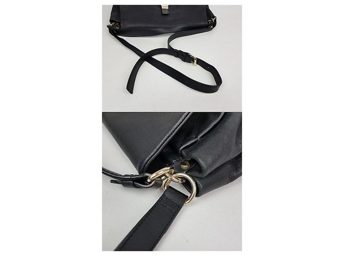 Lanvin Borsa tote a spalla in pelle nera Nero - vista 8