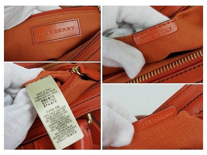 Burberry Borsa in pelle con nappe Arancione - vista 10
