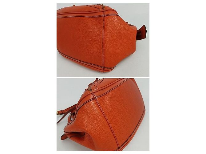 Burberry Borsa in pelle con nappe Arancione - vista 8