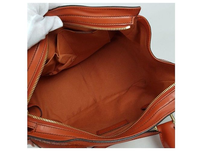 Burberry Borsa in pelle con nappe Arancione - vista 9