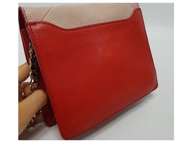 Givenchy Mini bolsa transversal com corrente Vermelho - vista 5