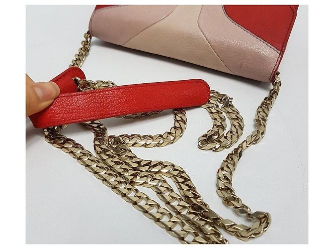 Givenchy Mini bolsa transversal com corrente Vermelho - vista 6