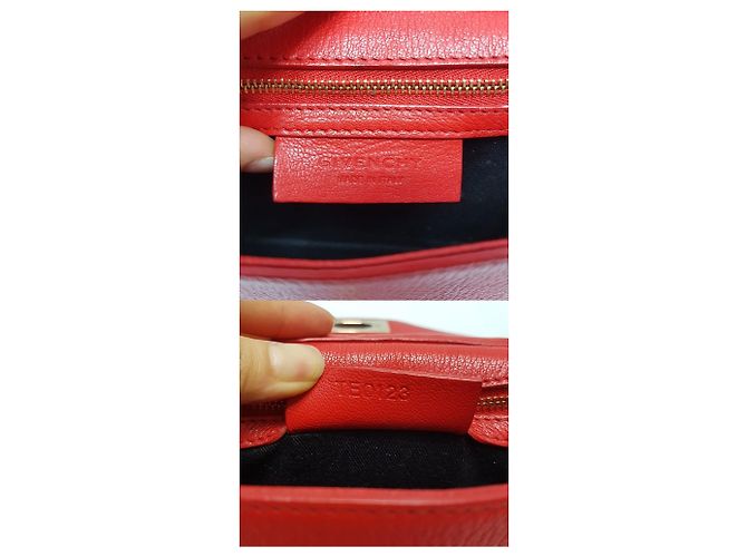 Givenchy Mini bolsa transversal com corrente Vermelho - vista 9