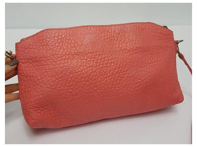 Burberry Leather Crossbody Bag Pink - view 4