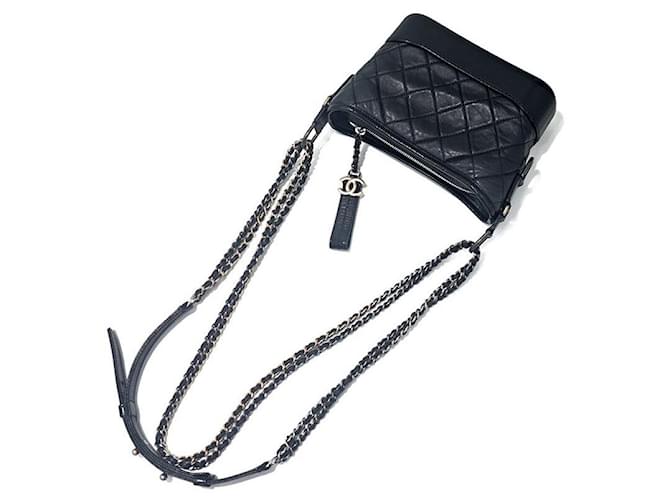 Chanel Borsa Hobo Gabrielle Small Nero - vista 3