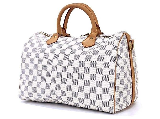 Louis Vuitton Azure Bandoulière Speedy Blu - vista 2
