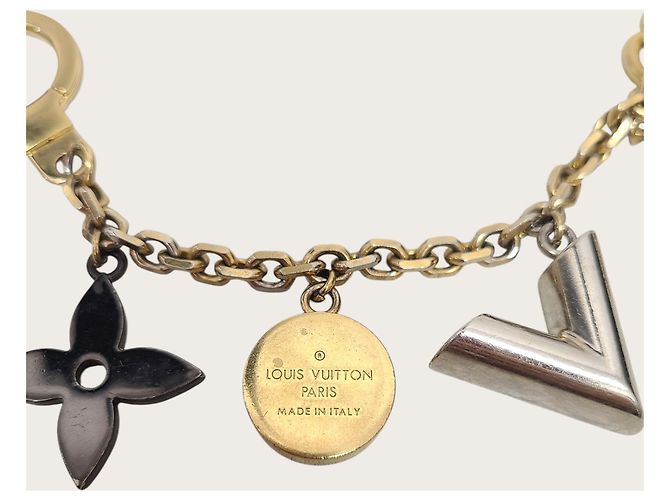 Louis Vuitton Portachiavi e charm per borsa Monogram Flower Kaleido Padlock D'oro - vista 4