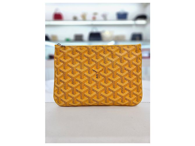 Goyard Bolsa Clutch Senna Pouch PM Amarelo - vista 14