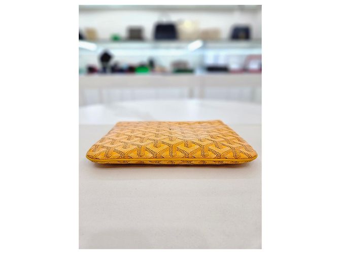 Goyard Bolsa Clutch Senna Pouch PM Amarelo - vista 15