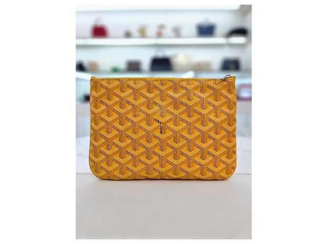 Goyard Bolsa Clutch Senna Pouch PM Amarelo - vista 9