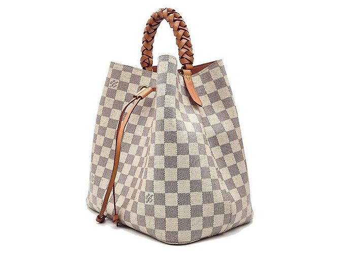 Néonoé Louis Vuitton Borsa a mano con manico intrecciato Azur NeoNoe MM Bianco - vista 2