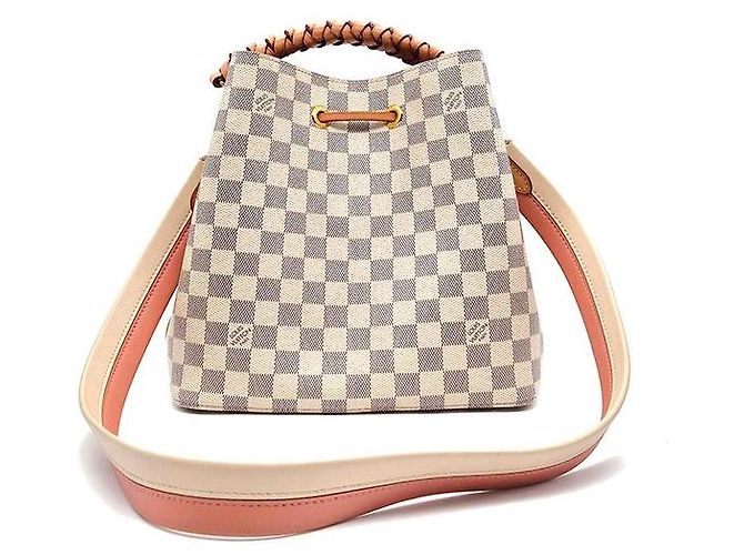 Néonoé Louis Vuitton Borsa a mano con manico intrecciato Azur NeoNoe MM Bianco - vista 3