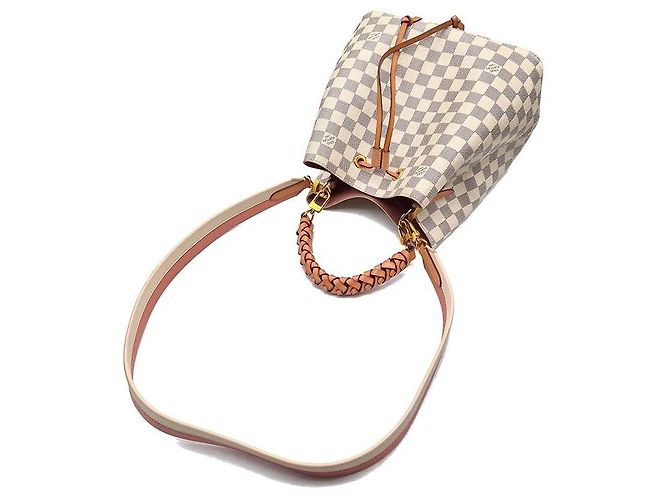 Néonoé Louis Vuitton Borsa a mano con manico intrecciato Azur NeoNoe MM Bianco - vista 4