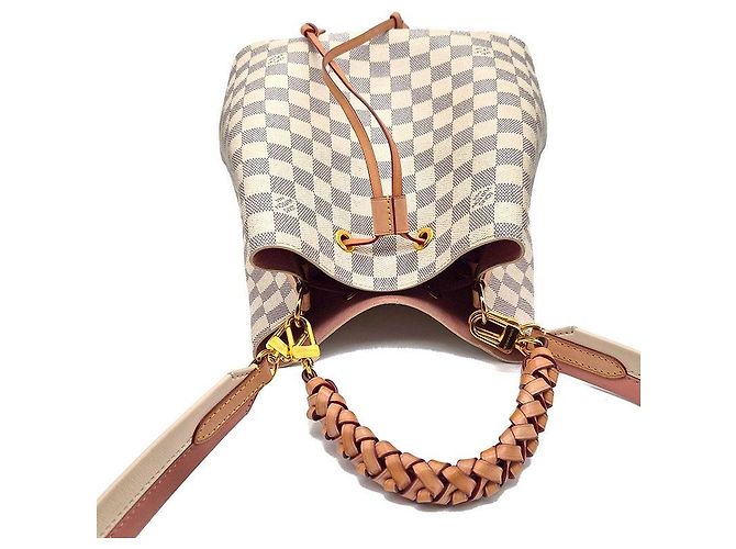 Néonoé Louis Vuitton Borsa a mano con manico intrecciato Azur NeoNoe MM Bianco - vista 6