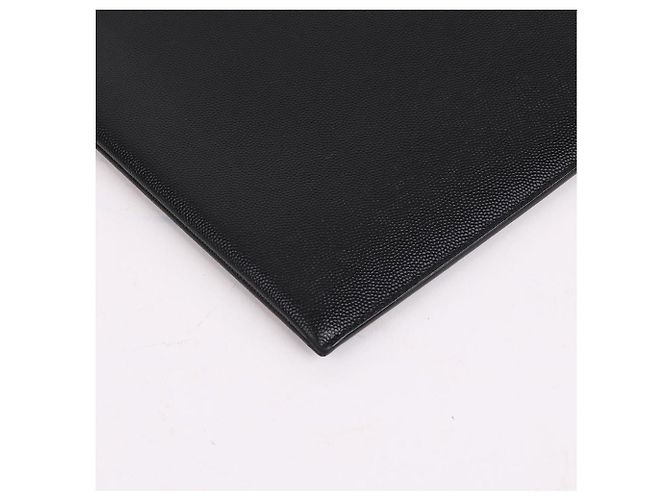 Saint Laurent Grande clutch preta com logo Preto - vista 11