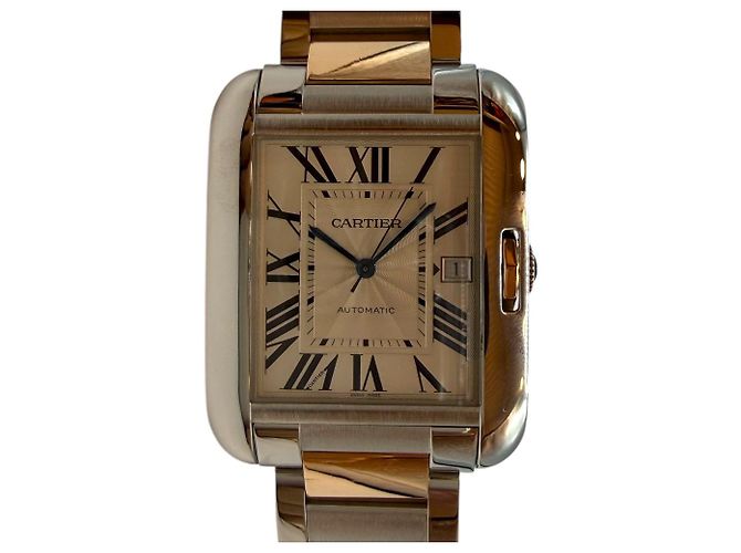 Cartier Relógio Tank Anglais Pink Gold Combi XL - vista 2