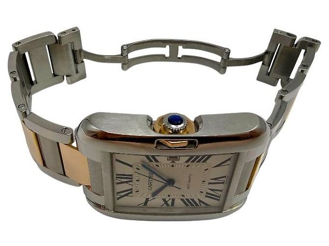 Cartier Relógio Tank Anglais Pink Gold Combi XL - vista 8