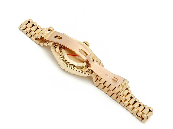 Rolex Reloj Datejust para mujer de oro con diamantes originales en oro blanco con engaste de garras Dorado - vista 14