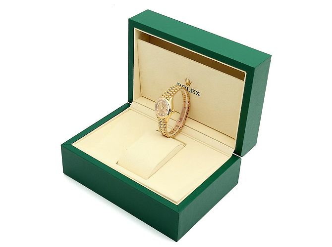Rolex Reloj Datejust para mujer de oro con diamantes originales en oro blanco con engaste de garras Dorado - vista 27