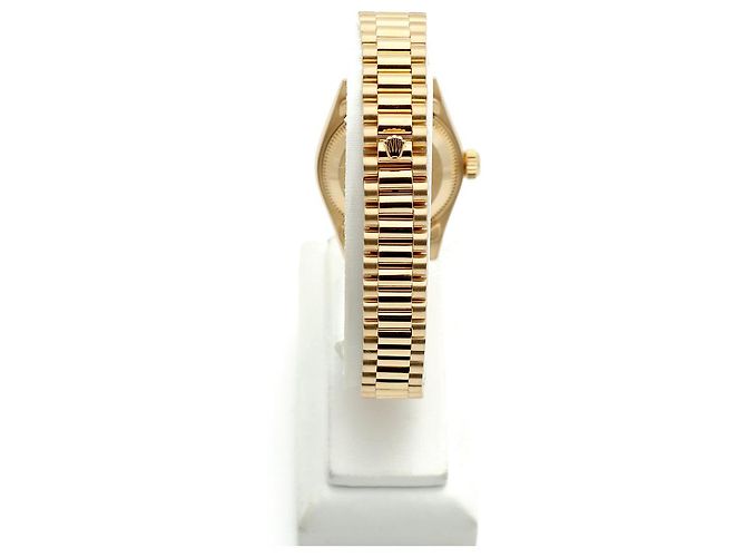 Rolex Reloj Datejust para mujer de oro con diamantes originales en oro blanco con engaste de garras Dorado - vista 6