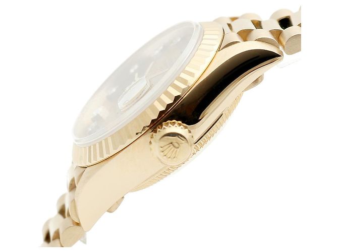 Rolex Reloj Datejust para mujer de oro con diamantes originales en oro blanco con engaste de garras Dorado - vista 8