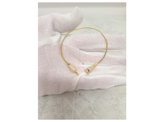Bracciale Jack de Boucheron in oro con diamanti interi, wrap unico D'oro - vista 5
