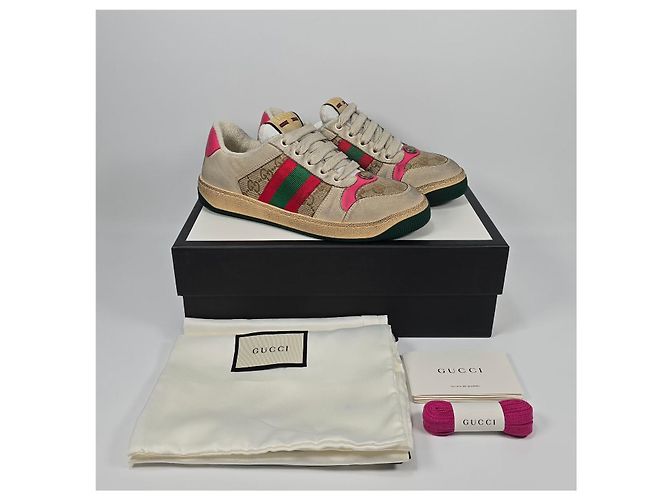Gucci Sneaker aus Leder mit Distressed-Details Mehrfarben - Ansicht 2