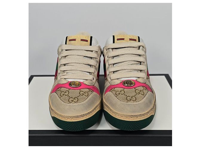 Gucci Sneaker aus Leder mit Distressed-Details Mehrfarben - Ansicht 3
