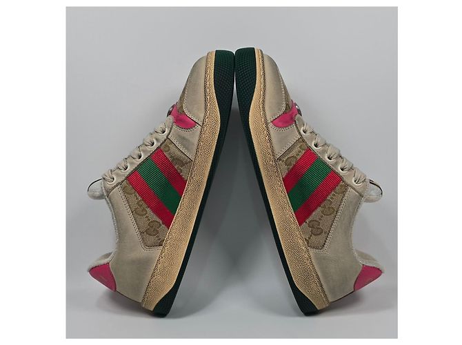 Gucci Sneaker aus Leder mit Distressed-Details Mehrfarben - Ansicht 5