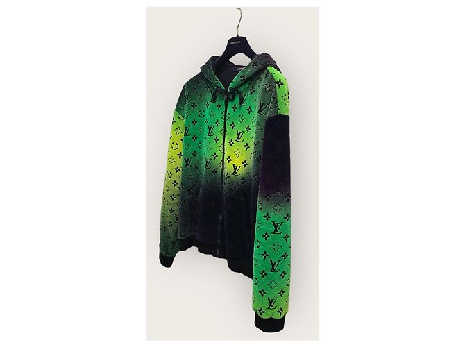 Louis Vuitton Monogram Multicolor Gradient Velours-Zip-Up-Hoodie Mehrfarben - Ansicht 2