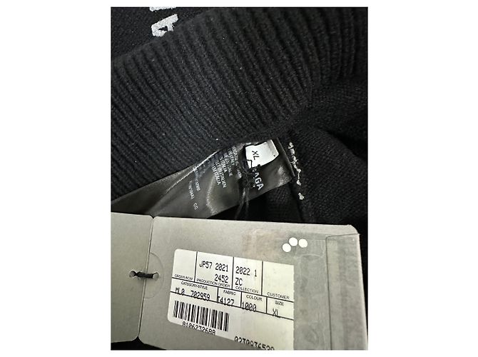 Balenciaga All-over-Logo-Kaschmirstrick Silber - Ansicht 6